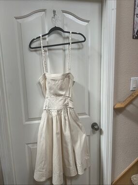 Free People Crème Cotton Dress Size 6